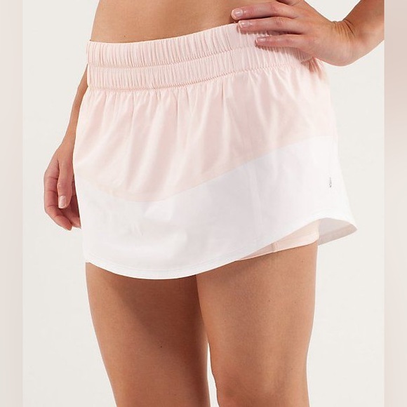 lululemon - Breeze By Skirt - Parfait Pink and White - 6 - Picture 1 of 8